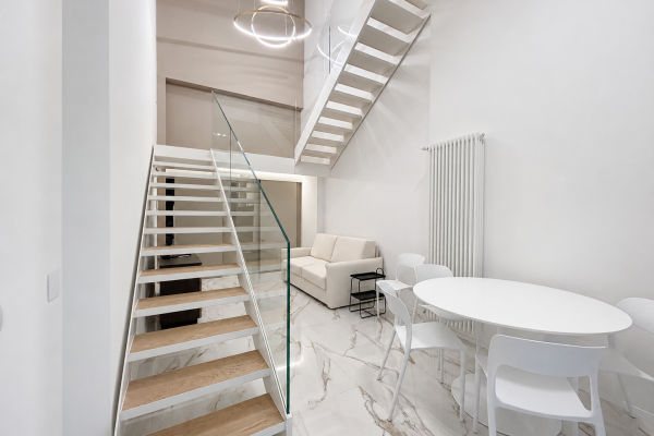 STANGA, DUPLEX DI DESIGN MQ. 50 CON TERRAZZA E POSTO AUTO